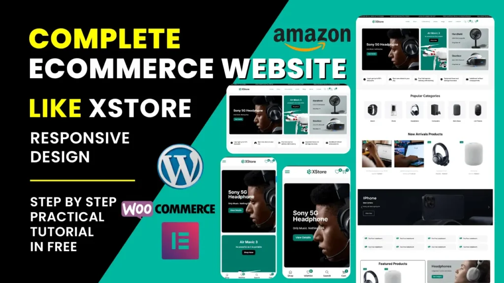 FREE eCommerce Website with WordPress 2025 | Woocommerce Tutroail 2025