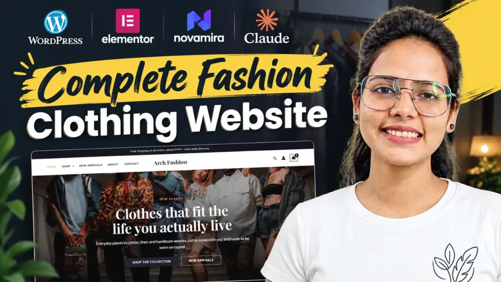 Fashion WooCommerce Website with Claude AI